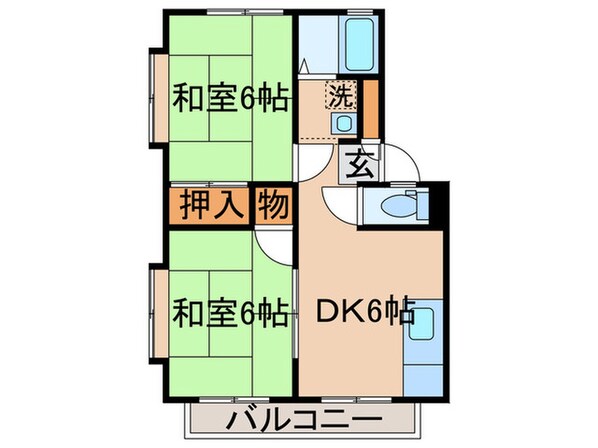 ターナハイムB棟の物件間取画像